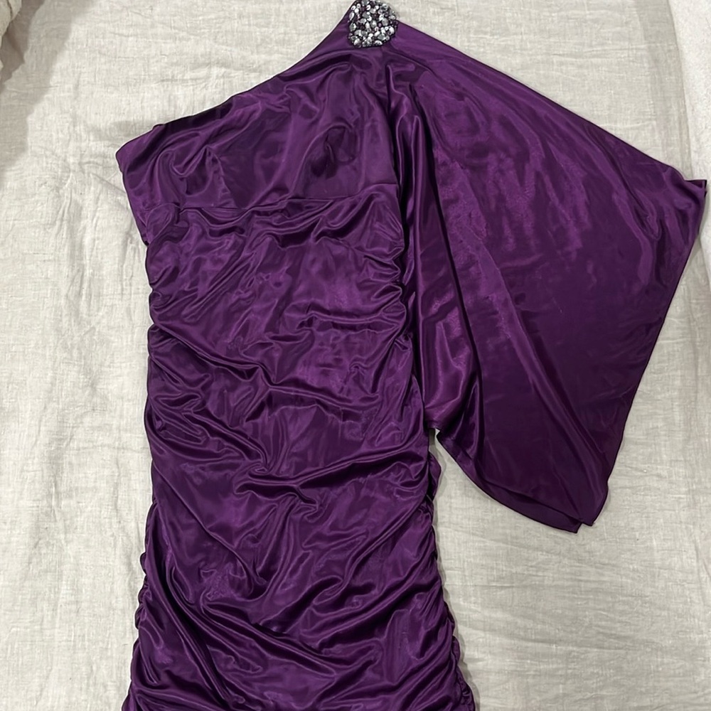 Hailey purple mini dress